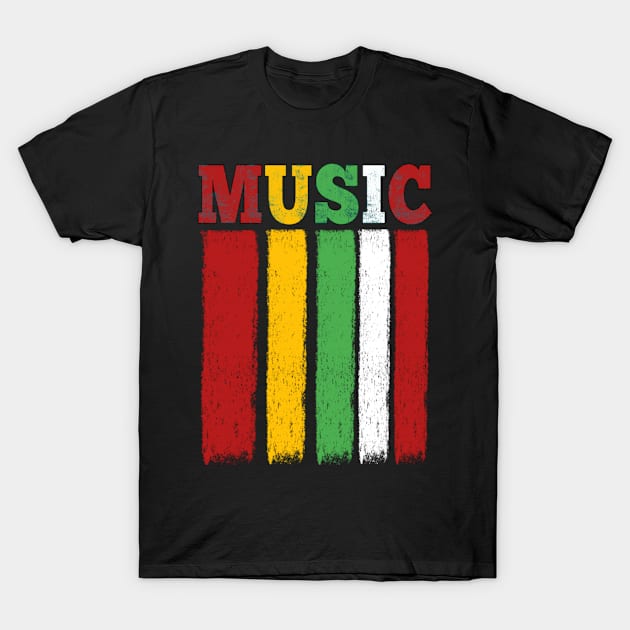 Music Flag Logo T-Shirt by MonsterButterfly